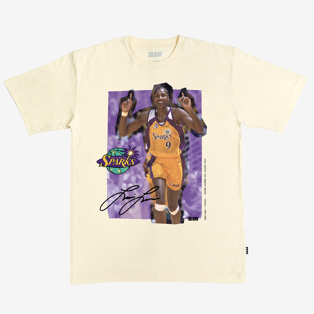 WSLAM Court Origins Heavy Tee - Lisa Leslie (WNBA Legends)