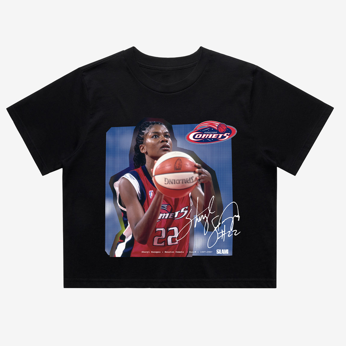 WSLAM Court Origins Crop Cover Tee - Sheryl Swoopes (WNBA Legends)
