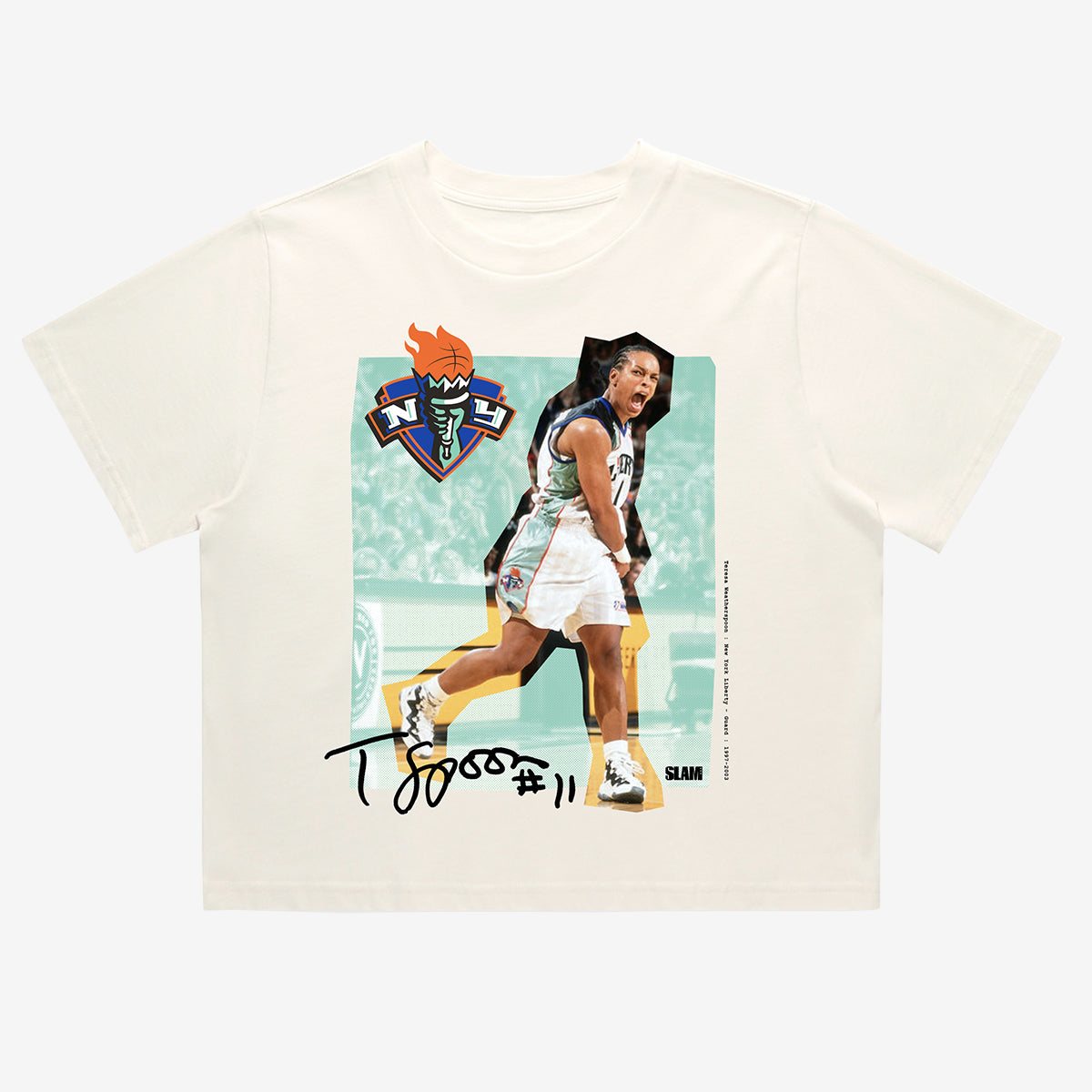 WSLAM Court Origins Crop Cover Tee - Teresa Weatherspoon (WNBA Legends)