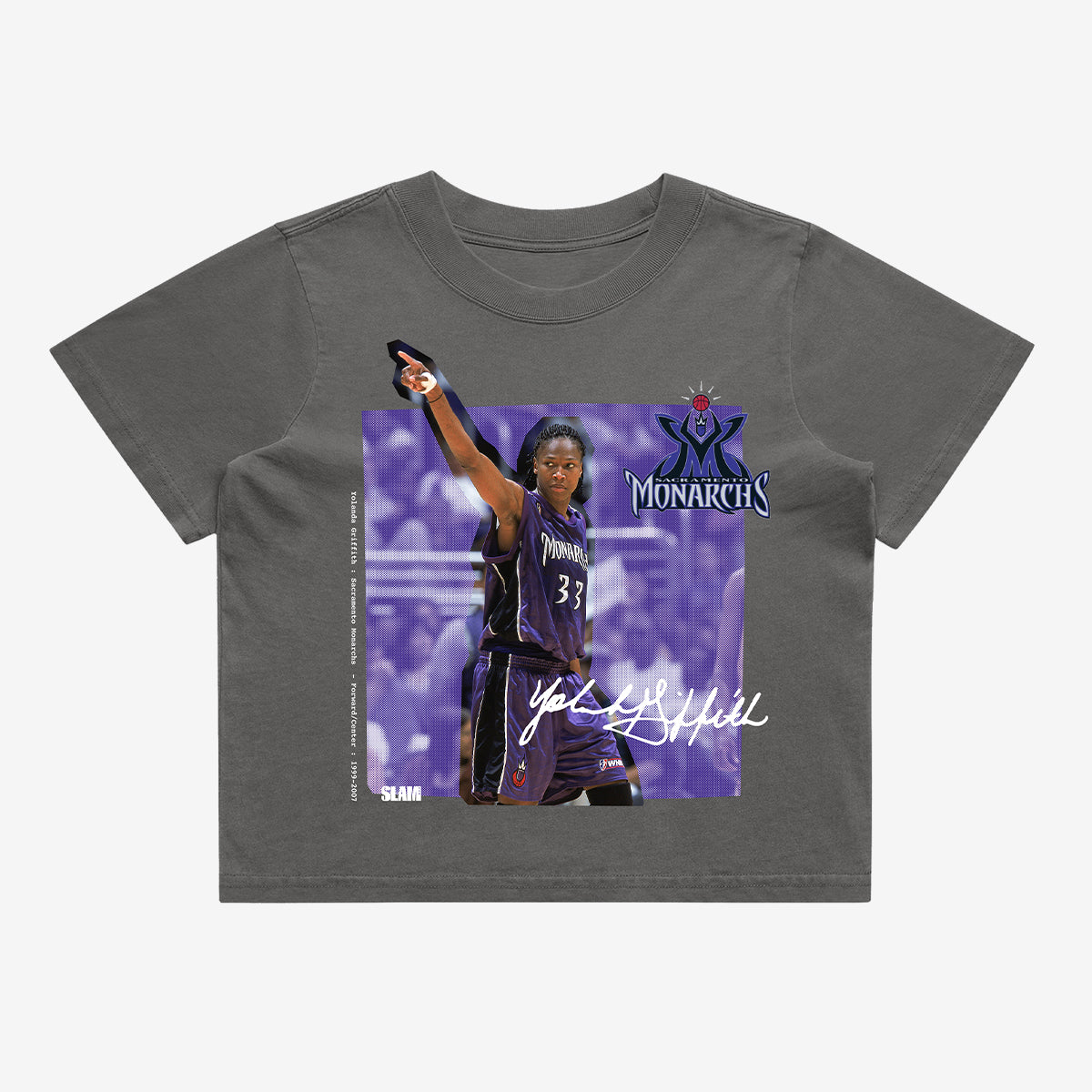 WSLAM Court Origins Crop Cover Tee - Yolanda Griffith (WNBA Legends)