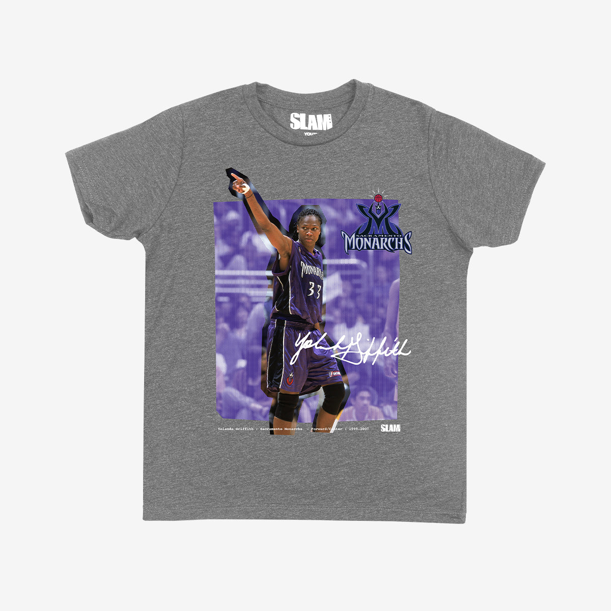 WSLAM Court Origins Youth Tee - Yolanda Griffith (WNBA Legends)