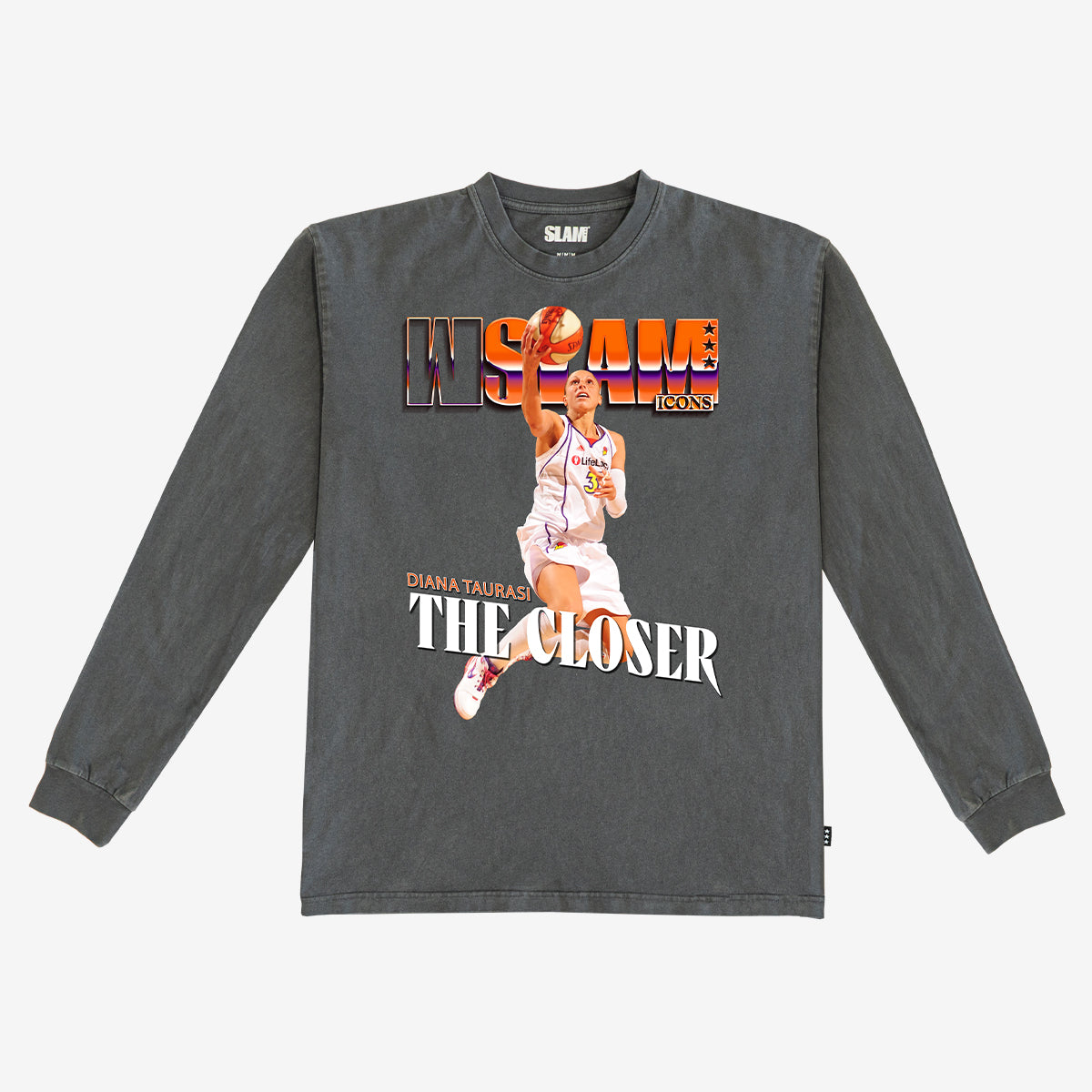 WSLAM Court Origins Cover L/S Tee - Diana Taurasi (Mercury Icons)