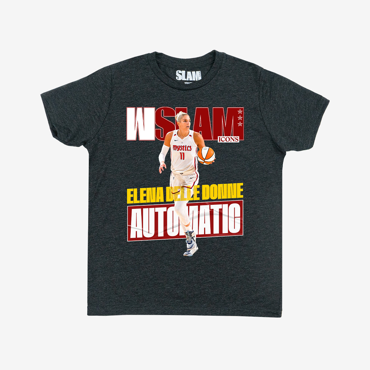 WSLAM Court Origins Youth Cover Tee - Elena Delle Donne (Mystics Icons)