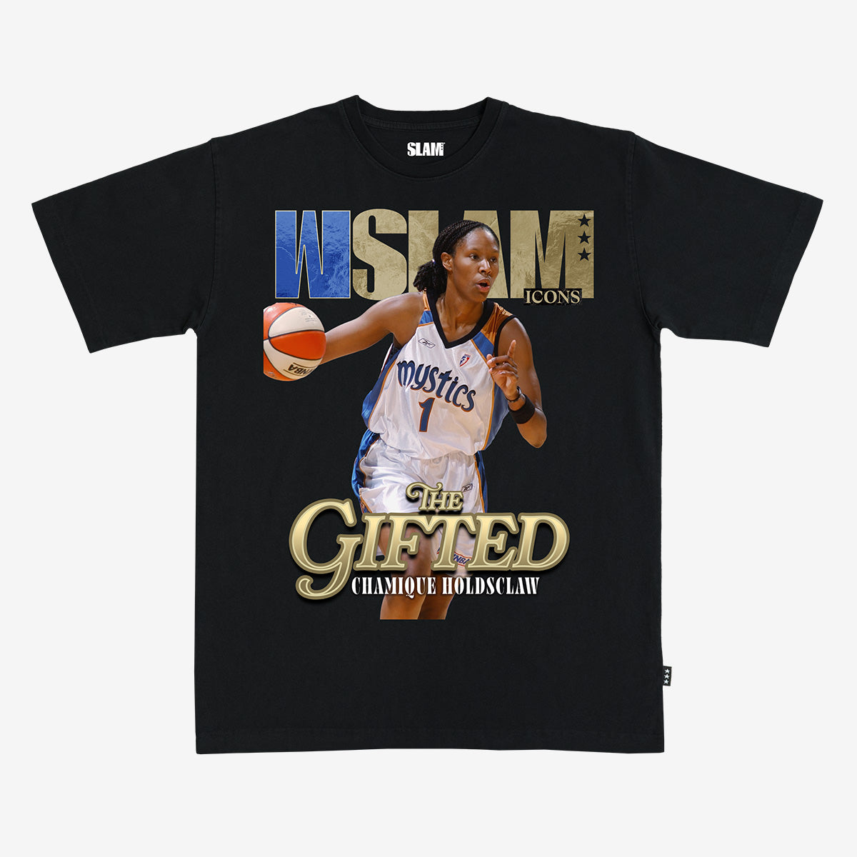 WSLAM Court Origins Cover Tee - Chamique Holdsclaw (Mystics Icons)