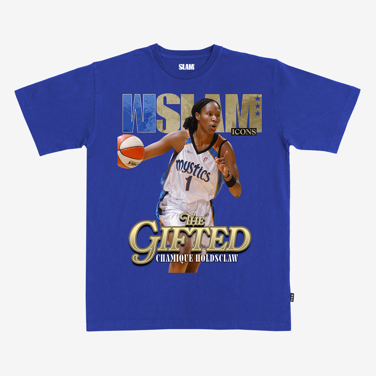 WSLAM Court Origins Cover Tee - Chamique Holdsclaw (Mystics Icons)