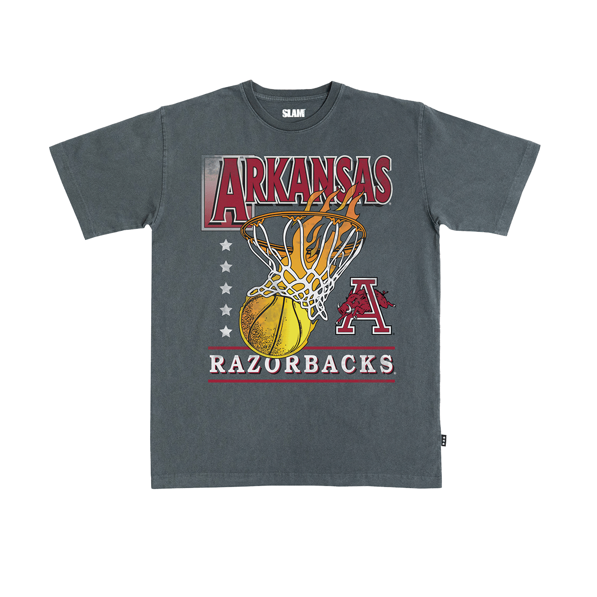 Arkansas Hoops Heavy Tee - SLAM Goods