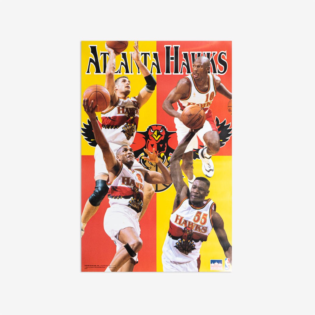 Atlanta Hawks Vintage Poster - SLAM Goods
