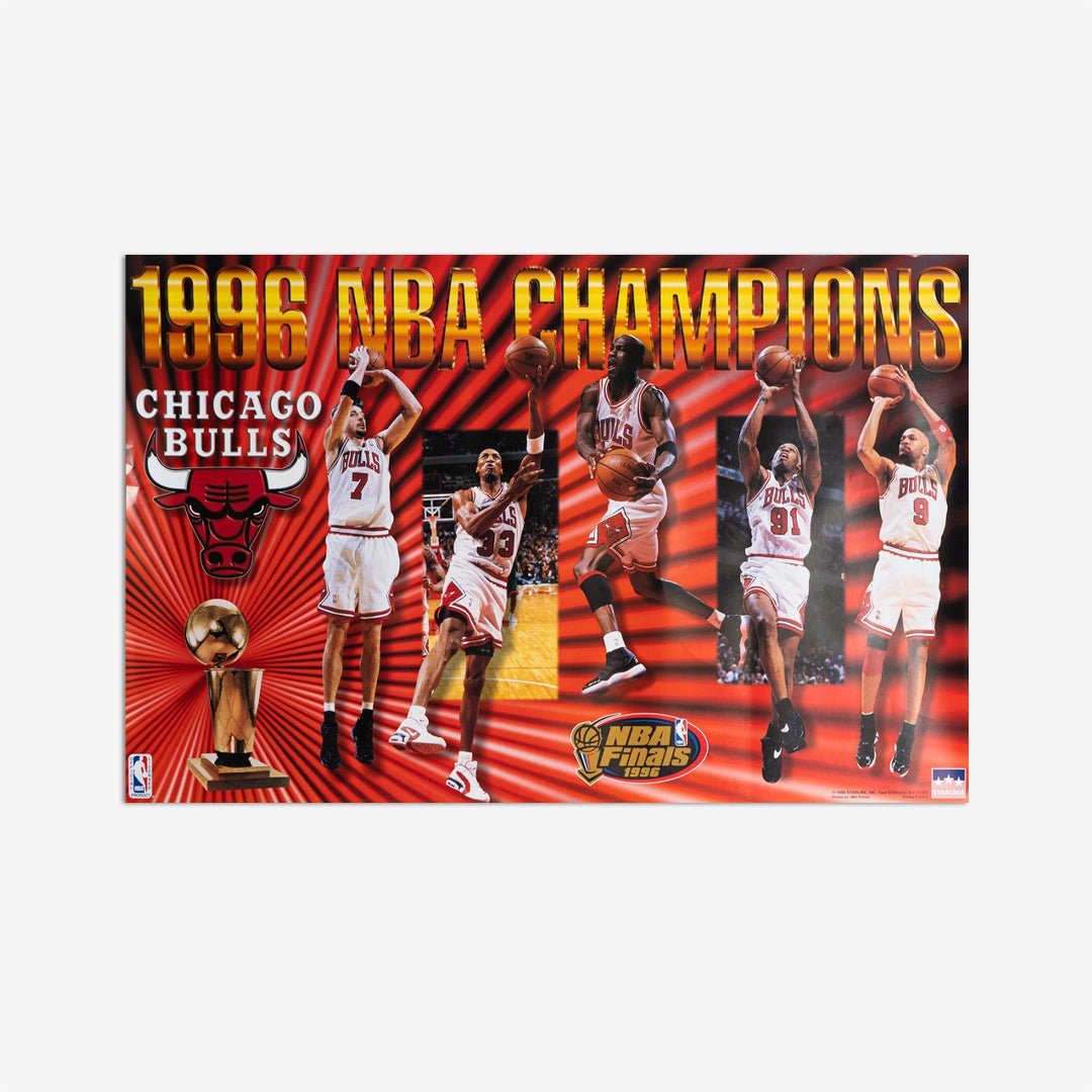 Chicago Bulls 1996 Champs Vintage Poster - SLAM Goods