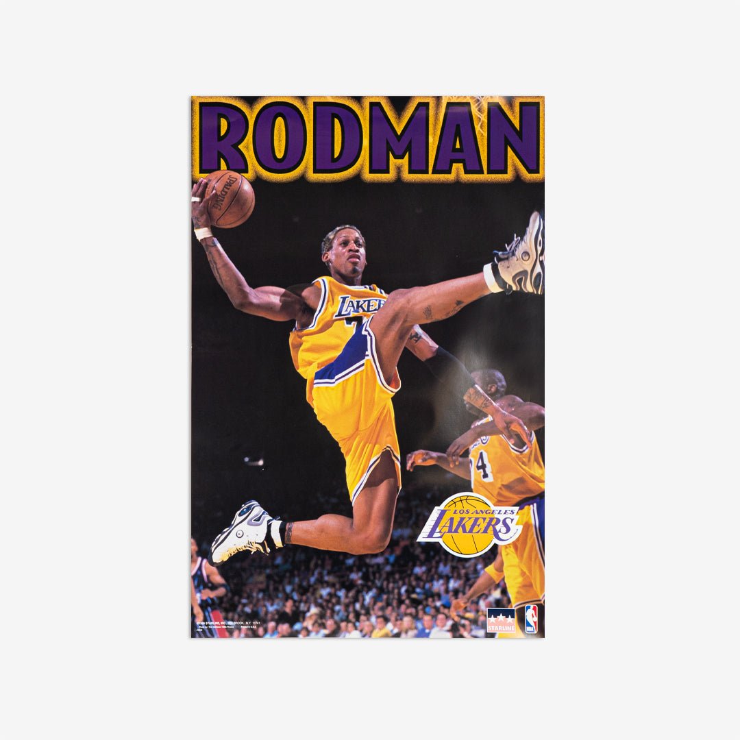 Dennis Rodman Lakers Vintage Poster - SLAM Goods