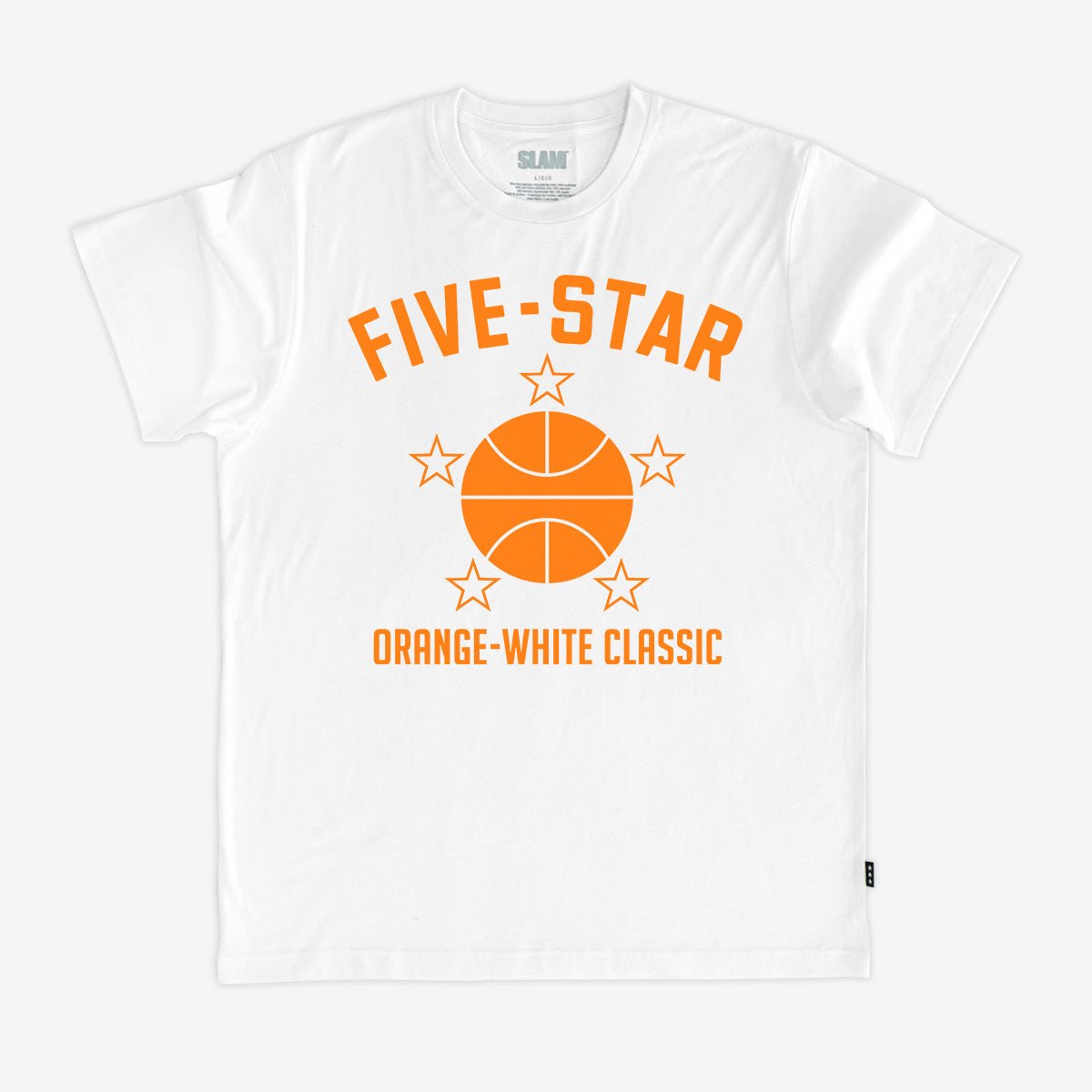 Five - Star Orange - White Game Heritage Tee - SLAM Goods