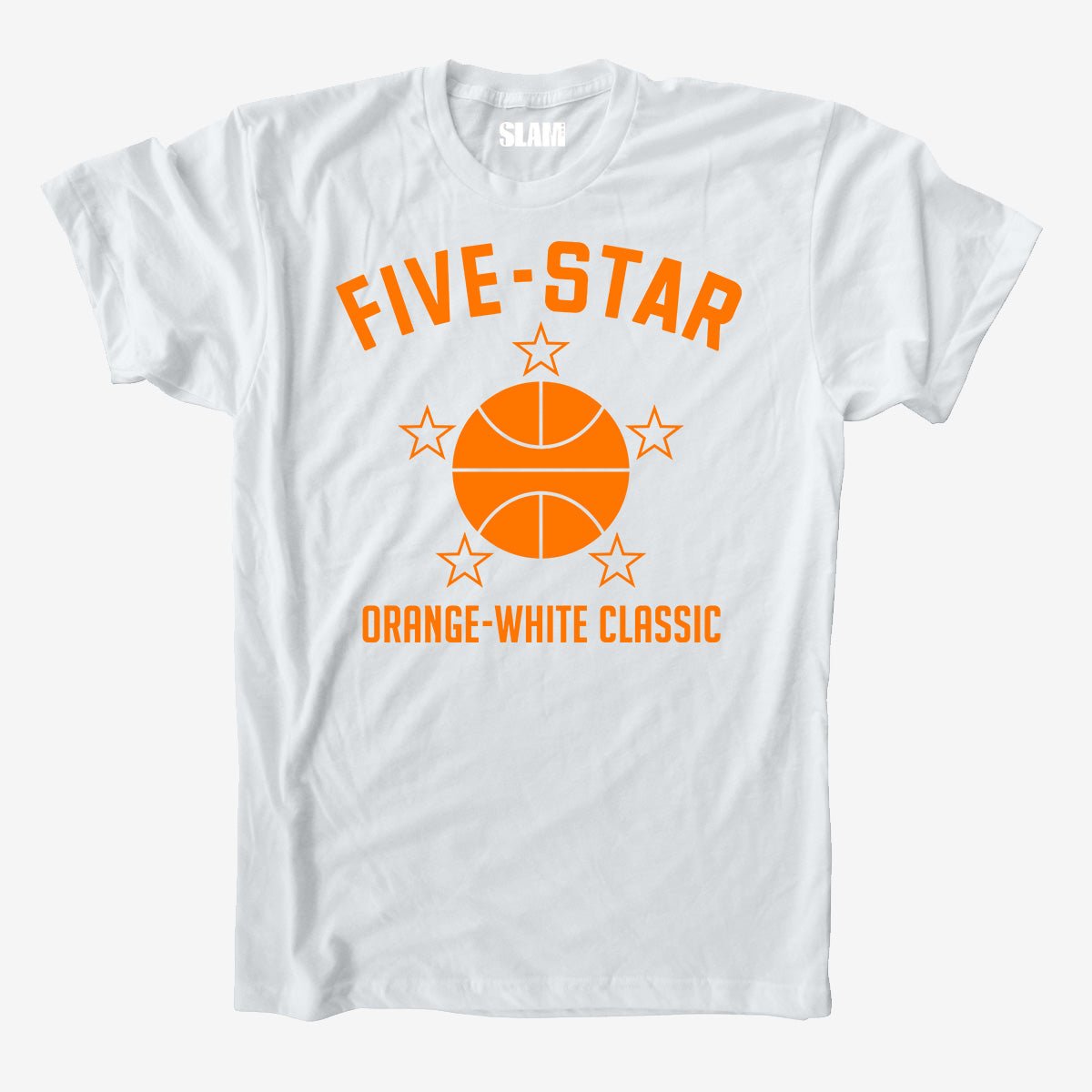 Five - Star Orange - White Game Vintage Tee - SLAM Goods