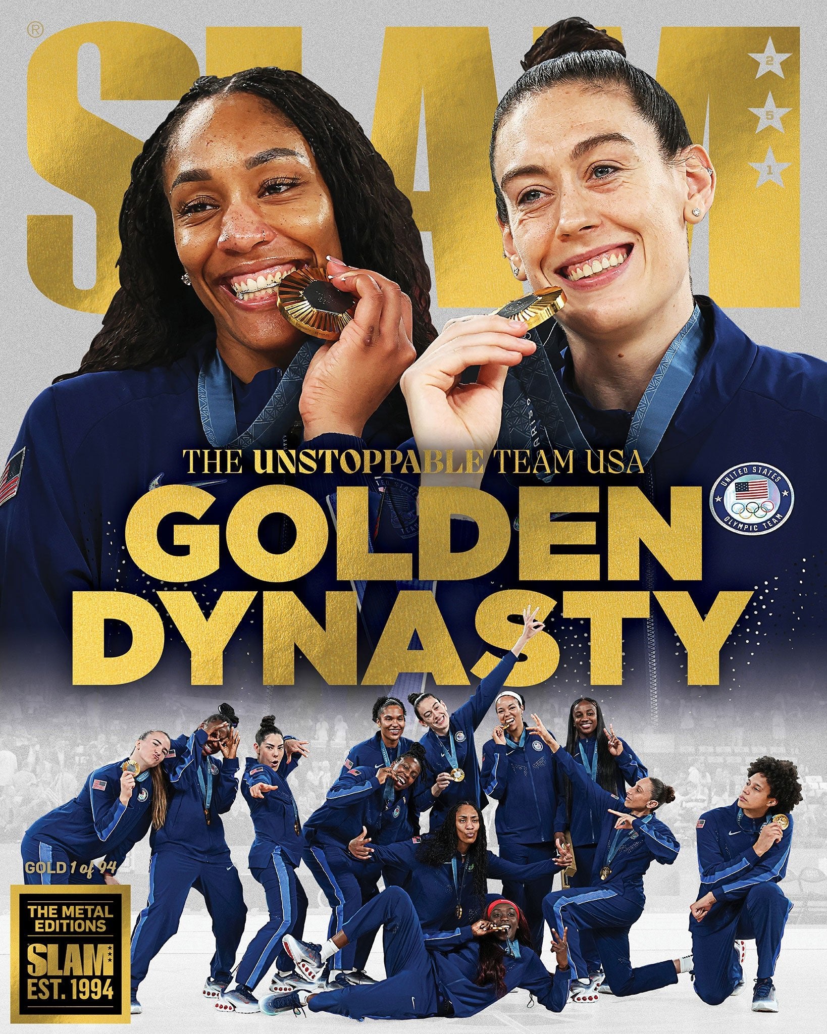 GOLD METAL: SLAM 251 - USA Women's Basketball (#d/94) - SLAM Goods