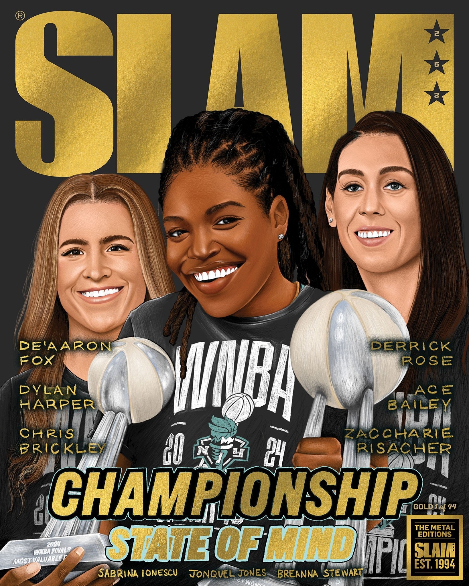 GOLD METAL: SLAM 253 - New York Liberty (#d/94) - SLAM Goods