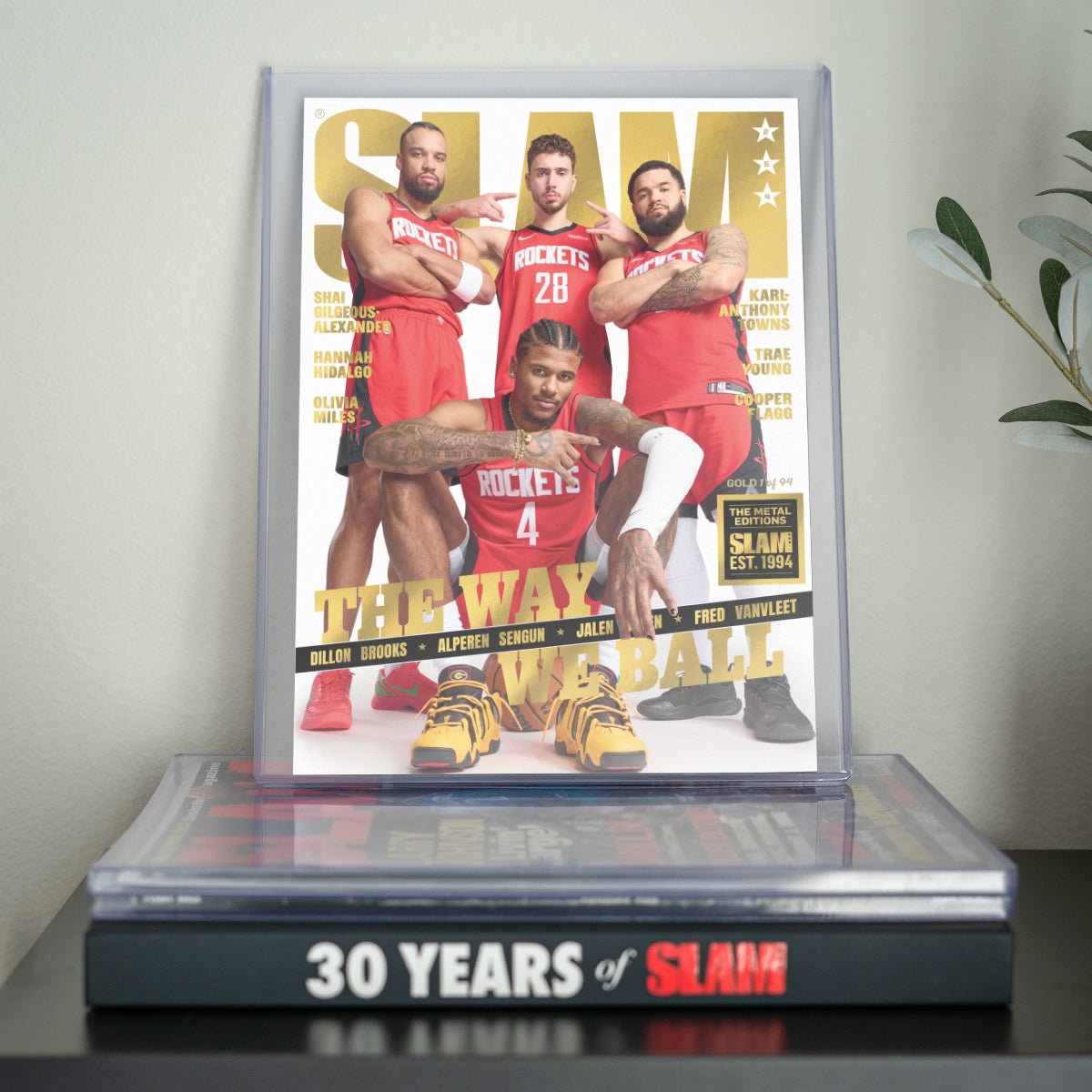 GOLD METAL: SLAM 254 - Houston Rockets (#d/94) - SLAM Goods