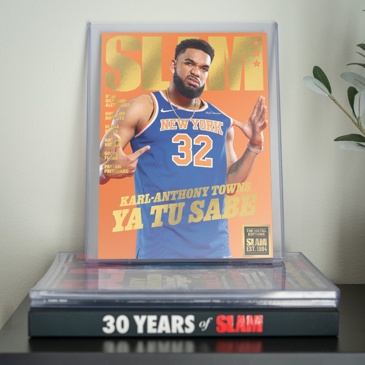 GOLD METAL: SLAM 254 - Karl - Anthony Towns (#d/94) - SLAM Goods