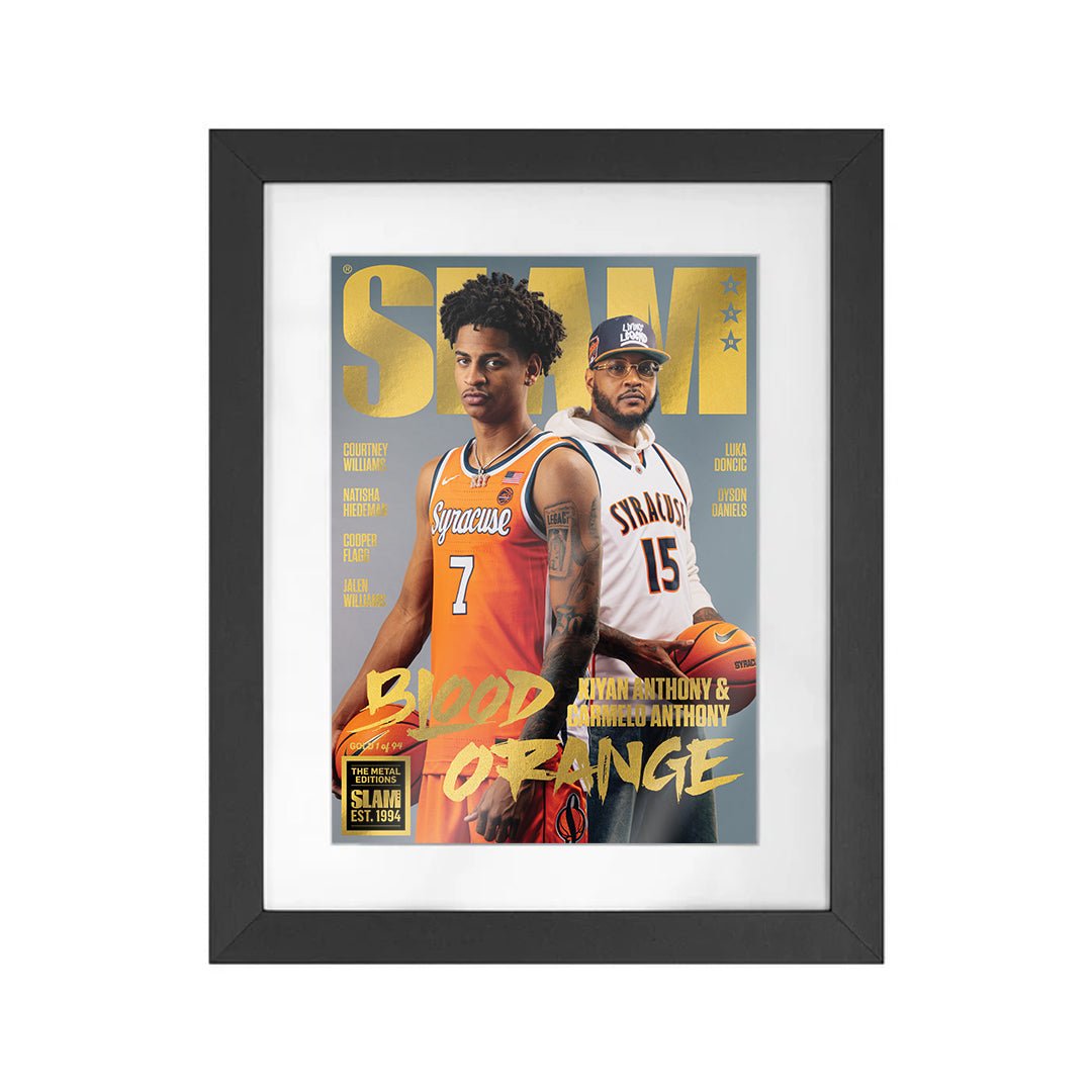 GOLD METAL: SLAM 258 - Kiyan + Carmelo Anthony Magazine (d/94) - SLAM Goods