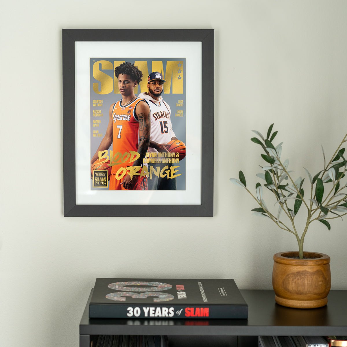 GOLD METAL: SLAM 258 - Kiyan + Carmelo Anthony Magazine (d/94) - SLAM Goods