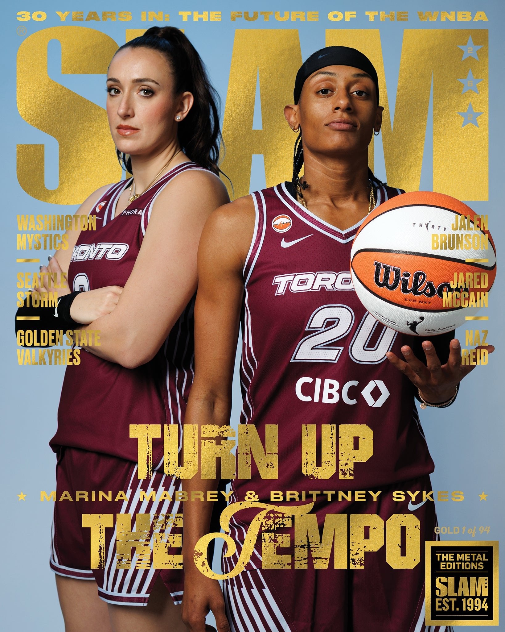 GOLD METAL: SLAM 262: Mabrey + Brittney Sykes Magazine (d/94) - SLAM Goods