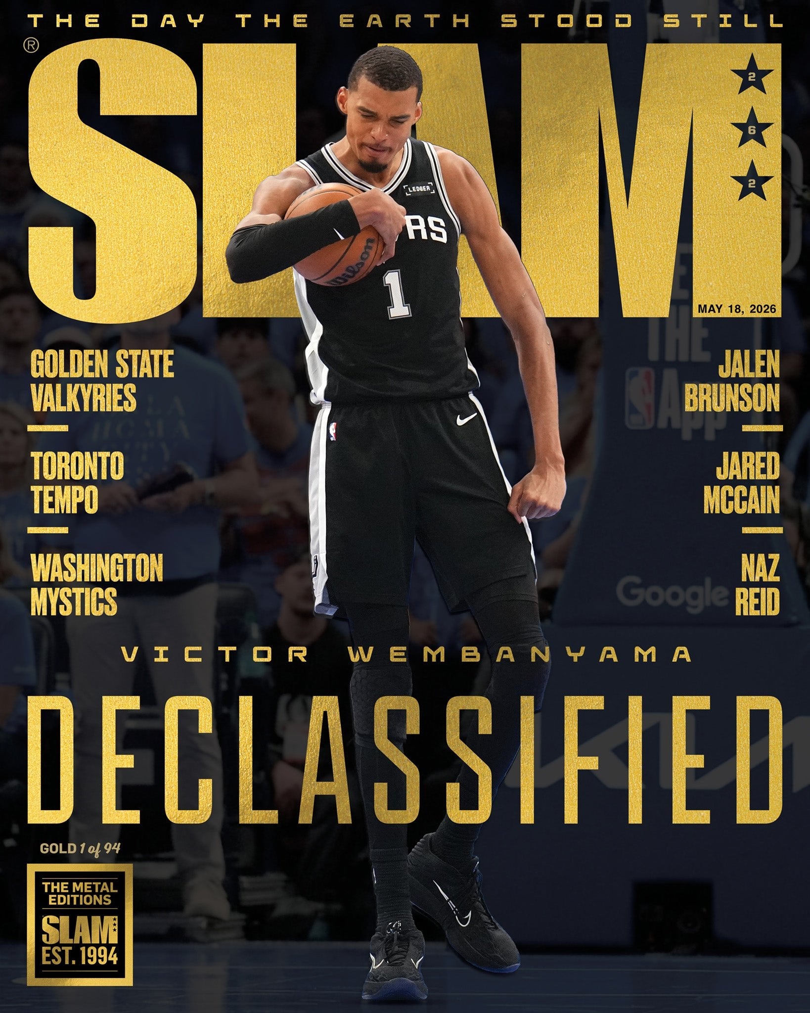 GOLD METAL: SLAM 262: Victor Wembanyama Magazine (d/94) - SLAM Goods