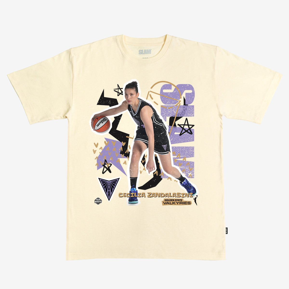 Golden State Valkyries - Cecilia Zandalasini Heavy Tee - SLAM Goods