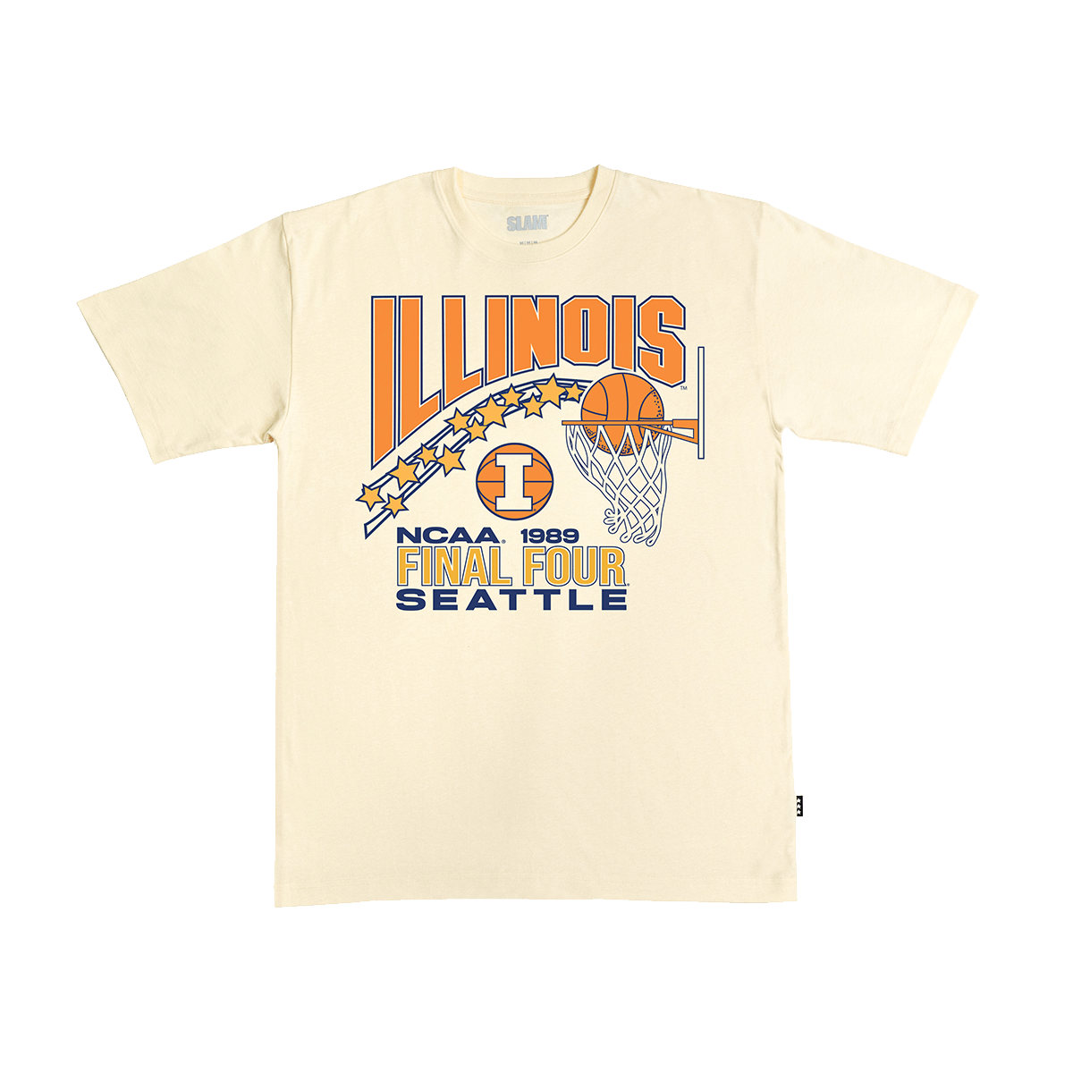 Illinois Flyin' Illini '89 Heavy Tee - Cream - SLAM Goods