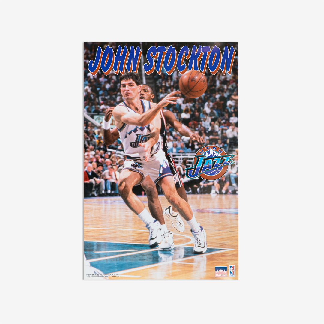 John Stockton Vintage Poster - SLAM Goods