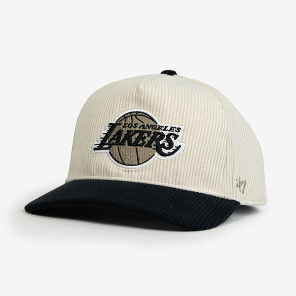 Los Angeles Lakers Cream Thick Cord '47 Hitch Hat