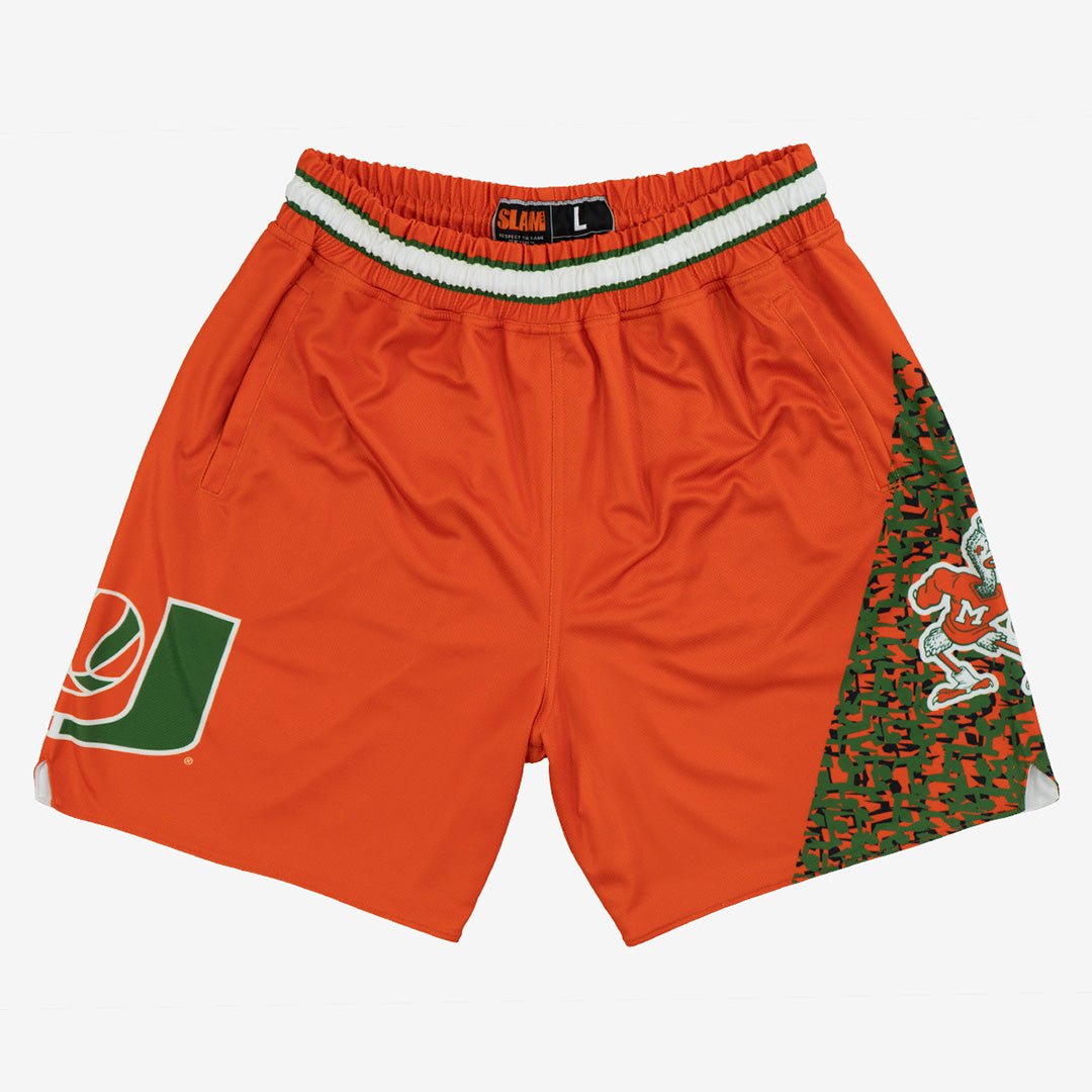 Miami Hurricanes 1994 - 1995 Retro Shorts (Away) - SLAM Goods