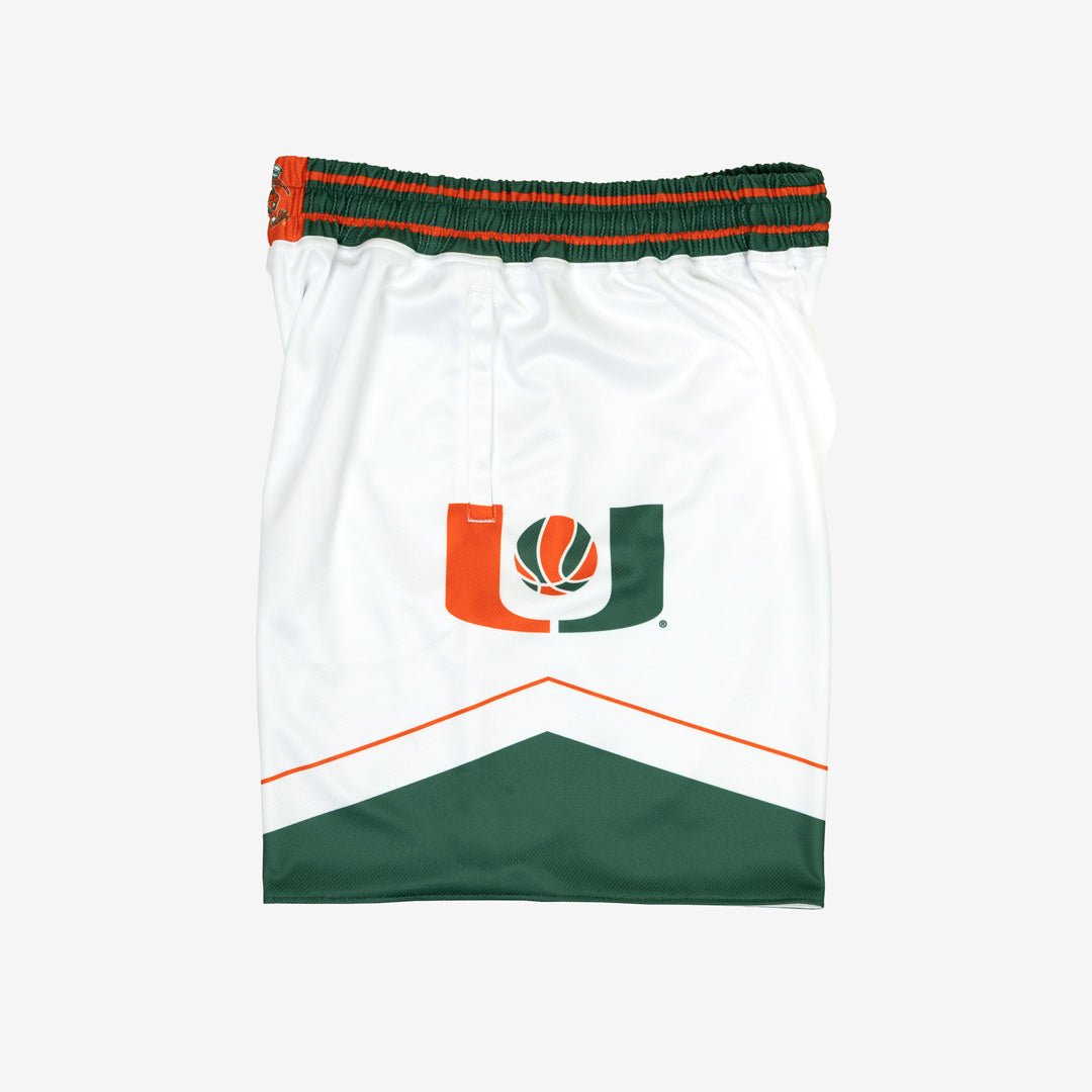 Miami Hurricanes 1997 1998 Retro Shorts Home