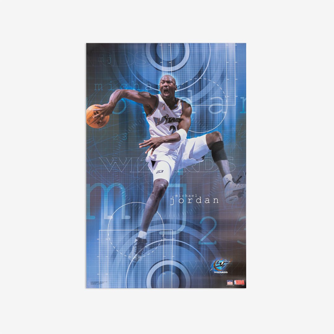 Michael Jordan Wizards 2001 Vintage Poster - SLAM Goods