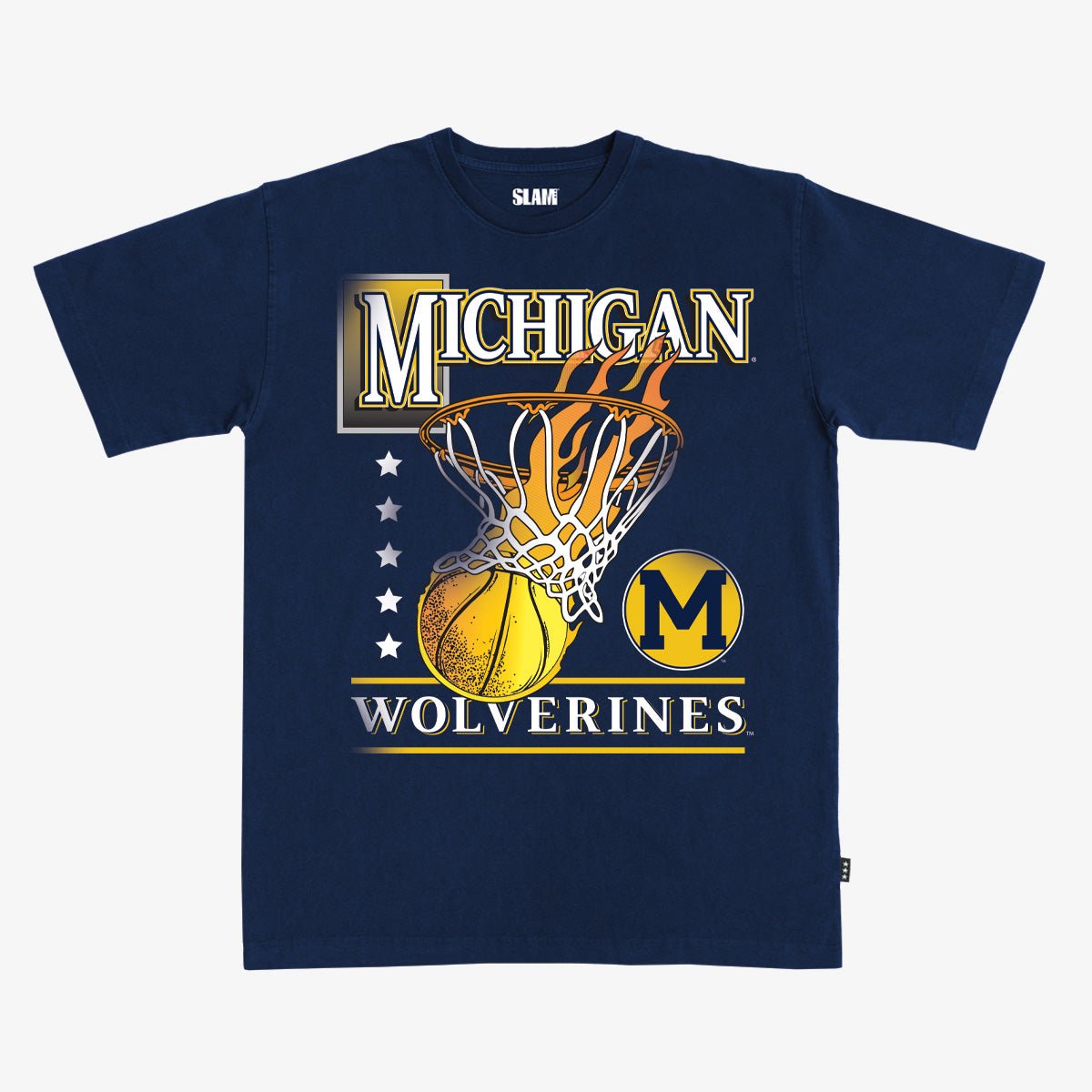 Michigan Hoops Heavy Tee - SLAM Goods