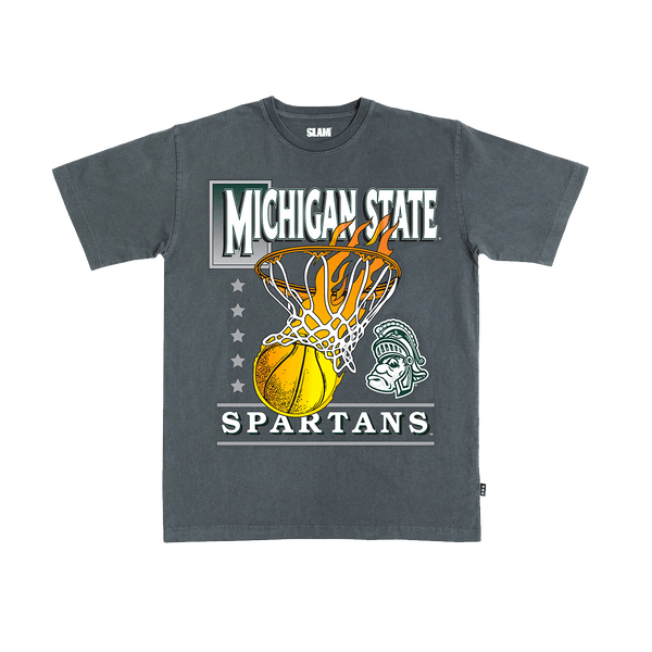MICHIGAN STATE 81番 シャツ Lサイズ michigan-state-hoops-heavy-tee