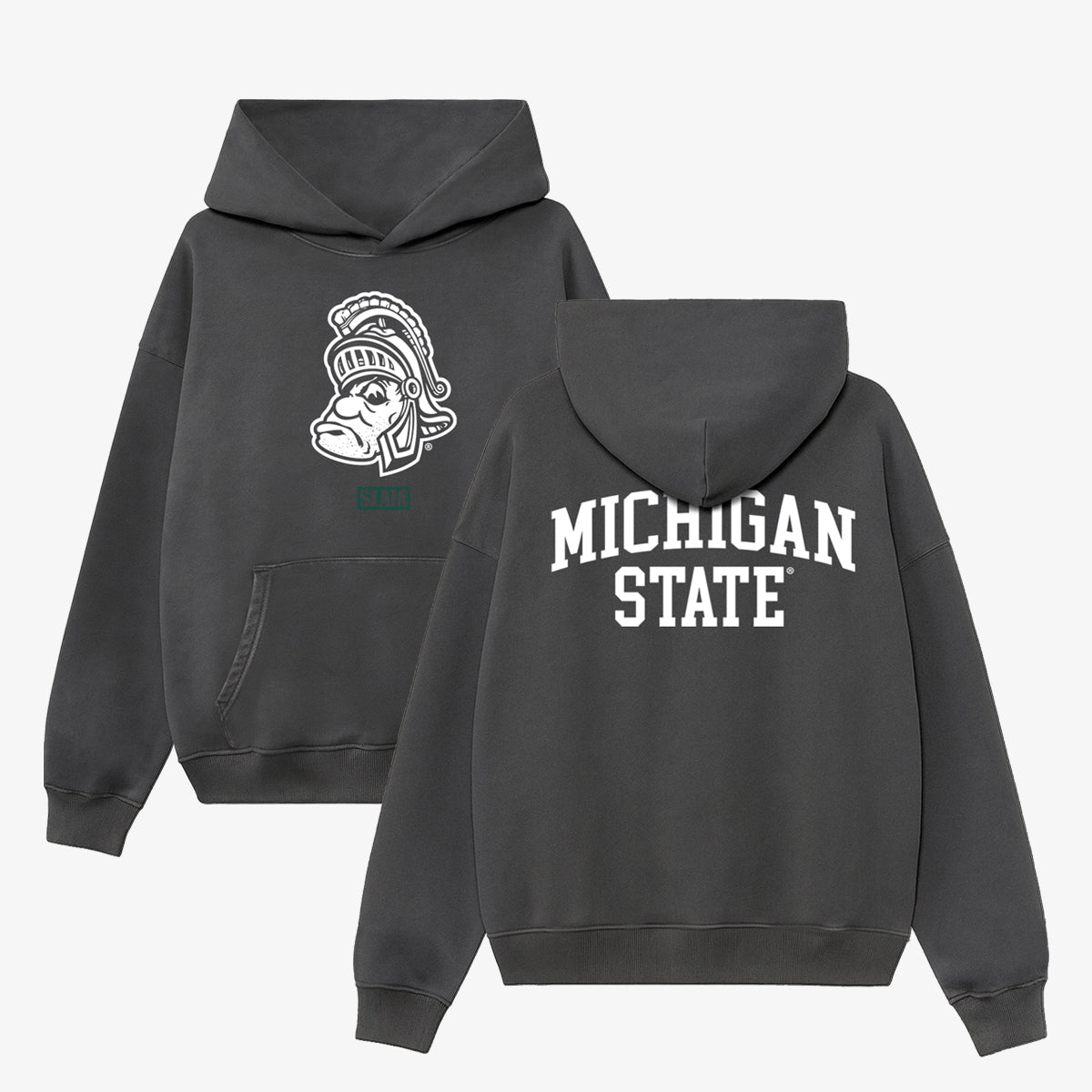 Michigan State Monochromatic Washed Hoodie - SLAM Goods