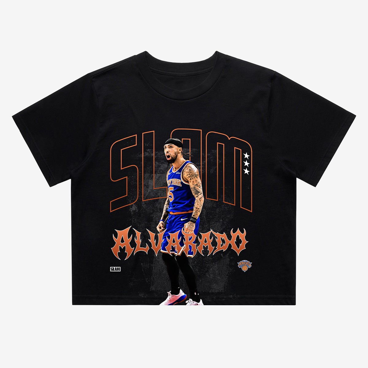 New York Knicks Jose Alvarado Crop Tee