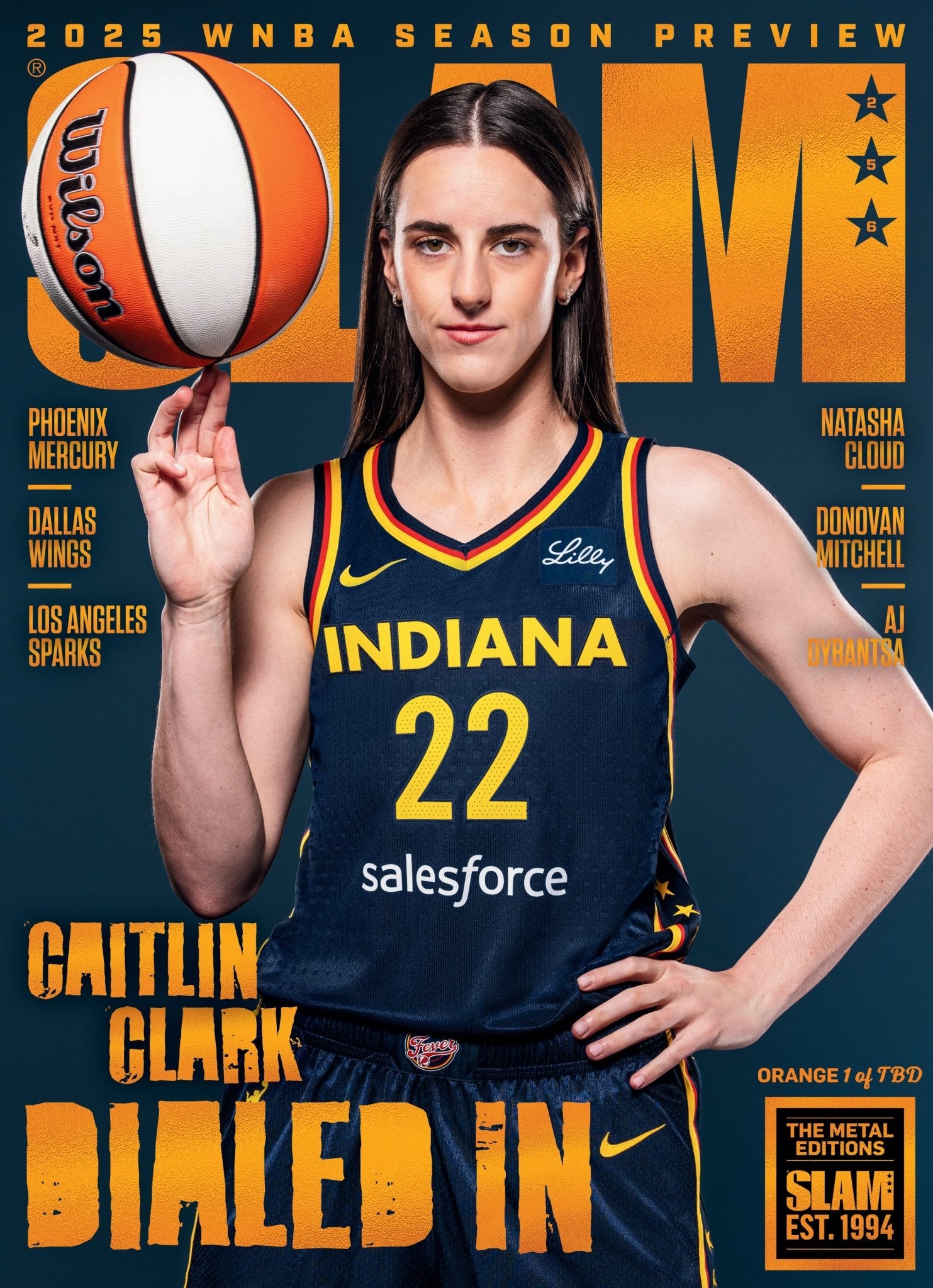 ORANGE METAL: SLAM 256 - Caitlin Clark (d/TBD) - SLAM Goods