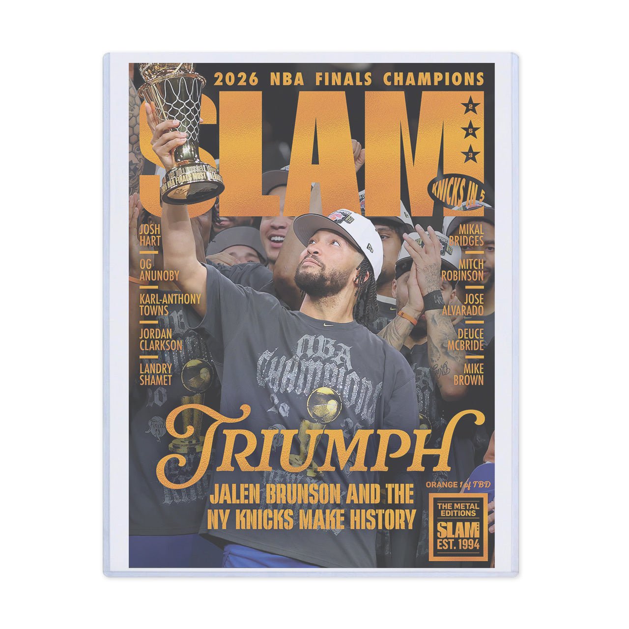 ORANGE METAL: SLAM 263: New York Knicks Champions Magazine (d/TBD) - SLAM Goods