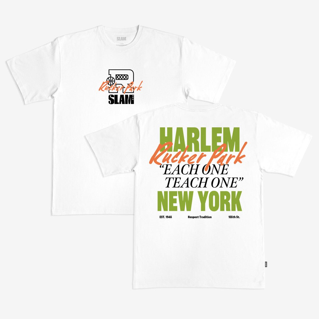 Rucker Park x SLAM 'Each One, Teach One' Heavy Tee - SLAM Goods