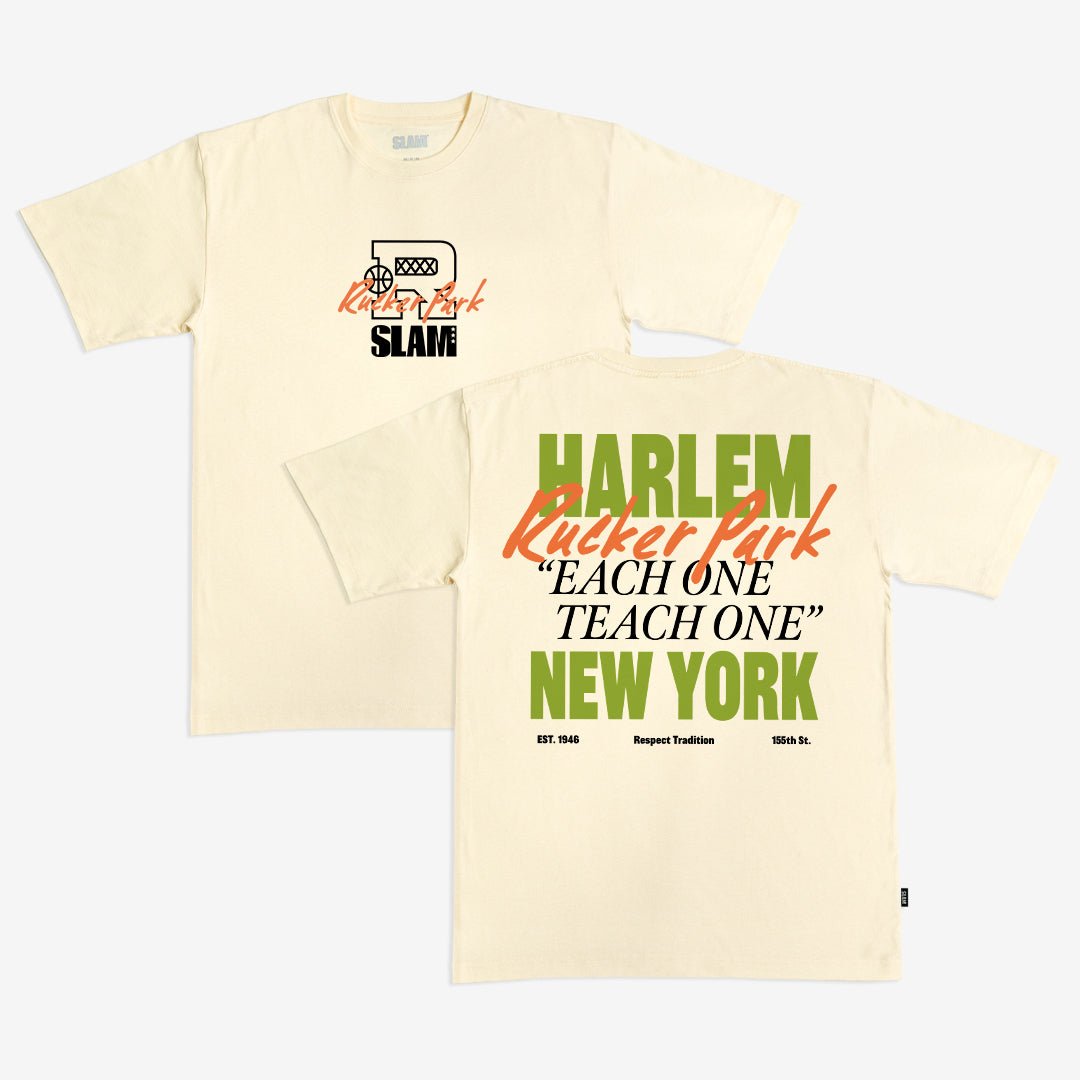 Rucker Park x SLAM 'Each One, Teach One' Heavy Tee - SLAM Goods