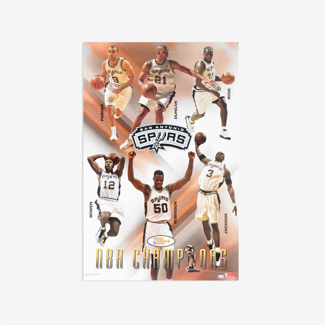 San Antonio Spurs 2003 Champs Vintage Poster - SLAM Goods