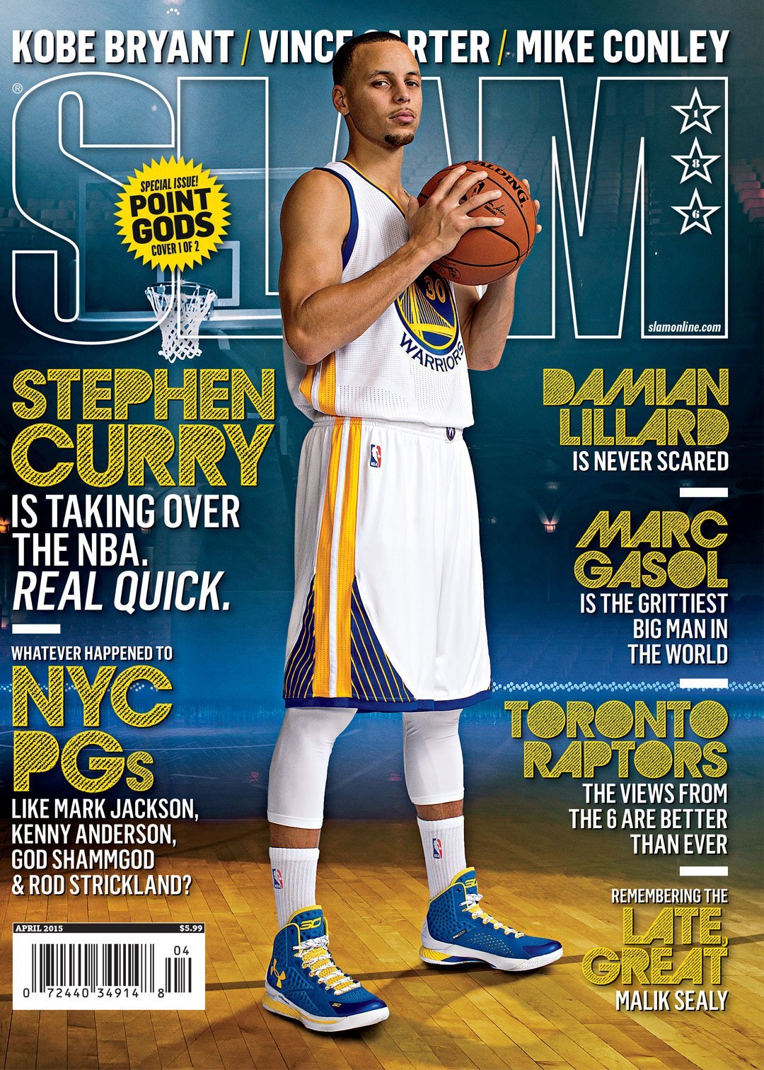 SLAM 186: Stephen Curry (Cover 1 of 2)