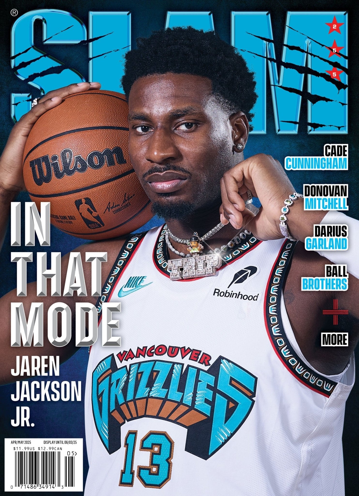 SLAM 255: Jaren Jackson Jr (Cover 2 of 4) - SLAM Goods