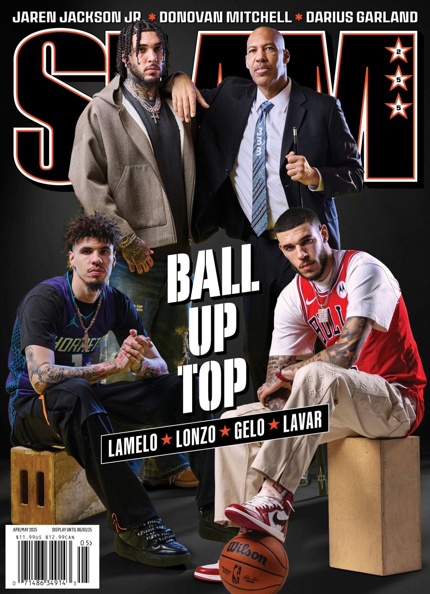 SLAM 255: LaMelo, Lonzo, LiAngelo, LaVar (Cover 1 of 4) - SLAM Goods