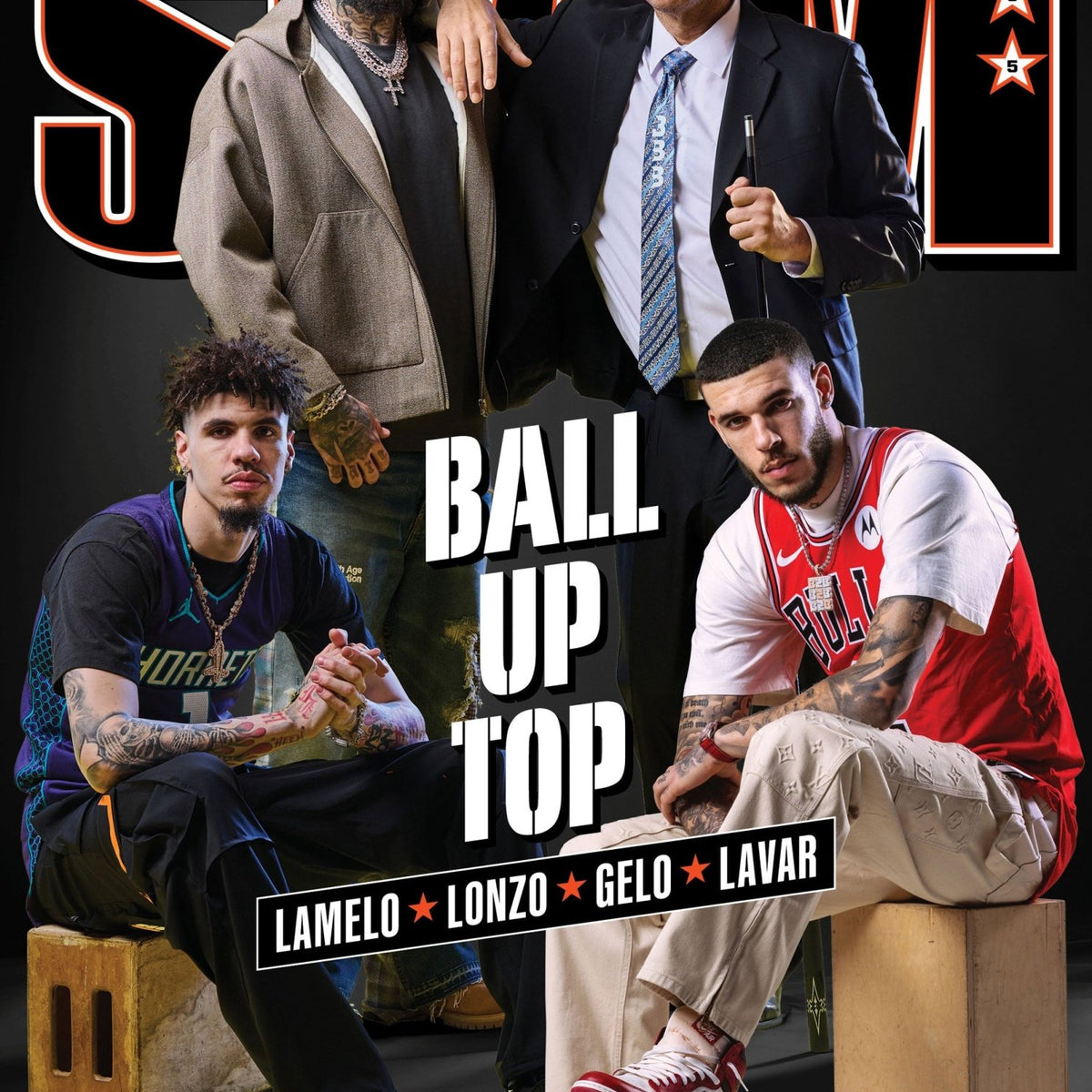 SLAM 255: LaMelo, Lonzo, LiAngelo, LaVar (Cover of 6)