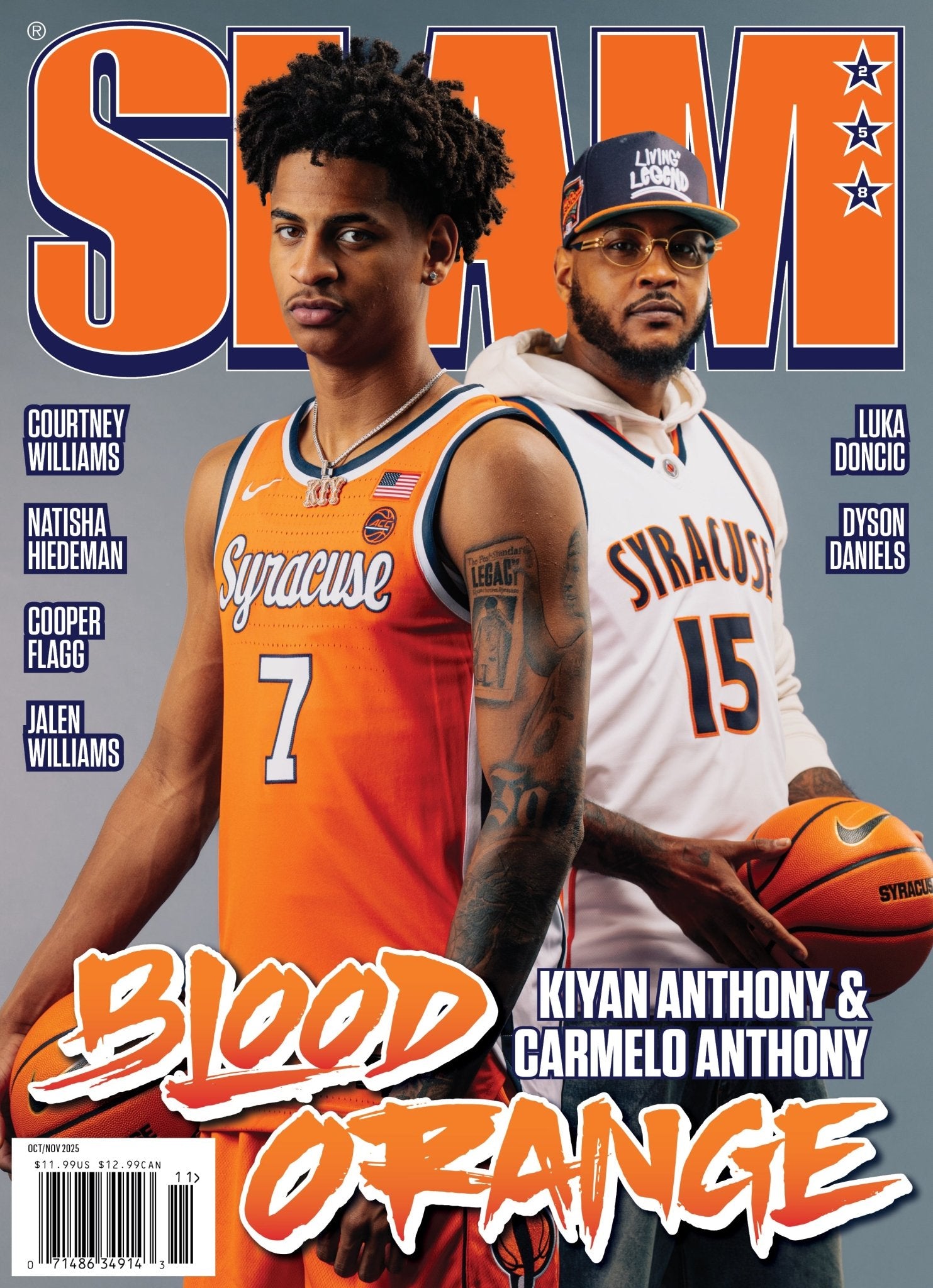 SLAM 258: Kiyan + Carmelo Anthony Magazine (Cover 3 of 4) - SLAM Goods