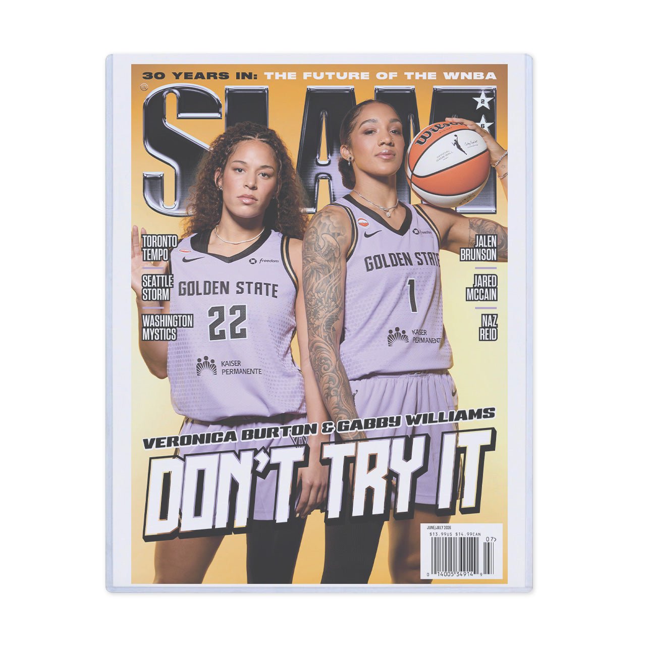 SLAM 262: Veronica Burton + Gabby Williams Magazine (Cover 6 of 6) - SLAM Goods