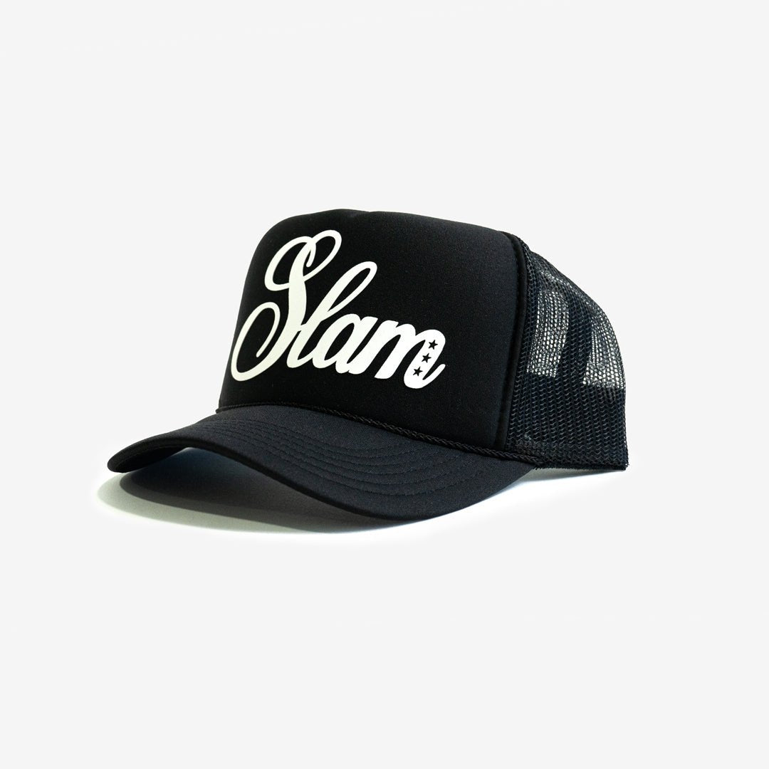 SLAM Big Game Hunters Camo Trucker Hat (Black) - SLAM Goods