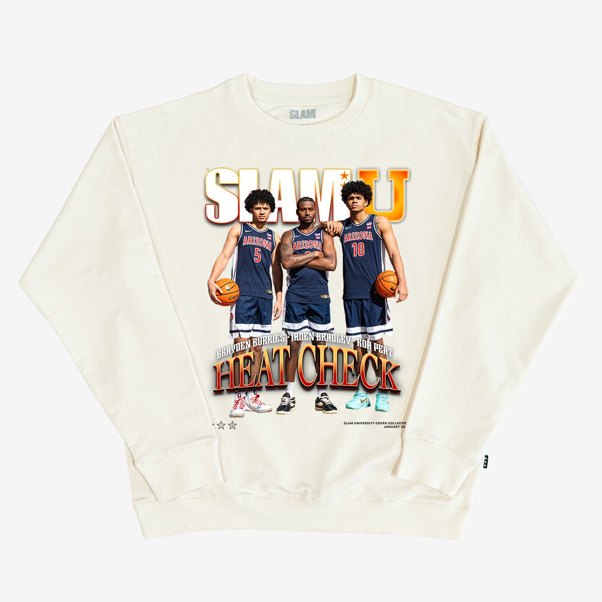 AKM STRETCH JERSEY SOLID W RIDERS最強スエット SLAM Cover Crewneck - Arizona MBB (SLAMU 18)