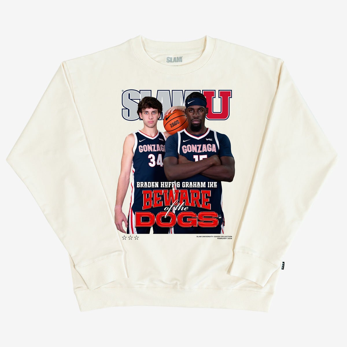 SLAM Cover Crewneck - Braden Huff + Graham Ike (SLAMU 22) - SLAM Goods
