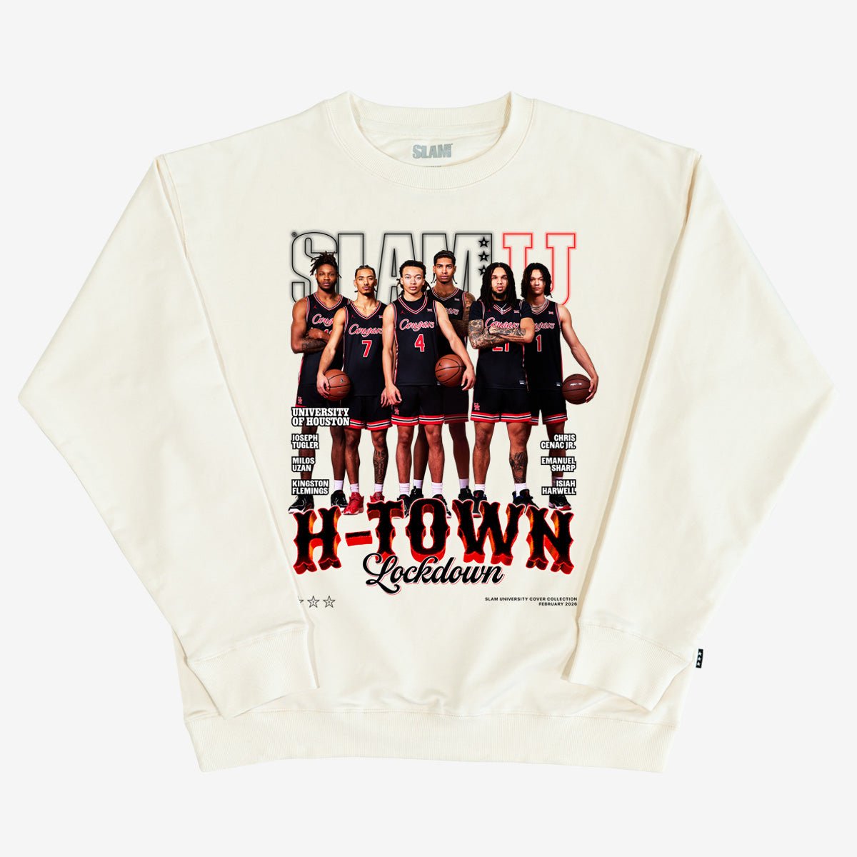 SLAM Cover Crewneck - Houston MBB (SLAMU 20) - SLAM Goods