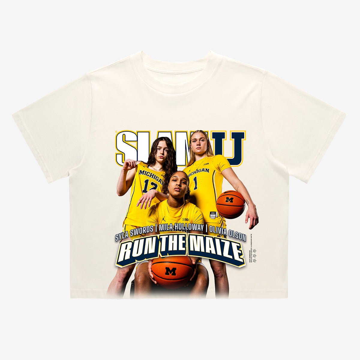 SLAM Cover Crop Tee - Michigan WBB (SLAMU 16) - SLAM Goods